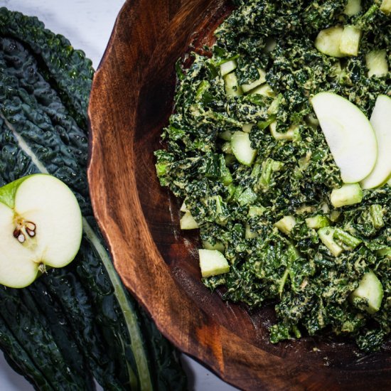 Kale-Apple Pesto Salad