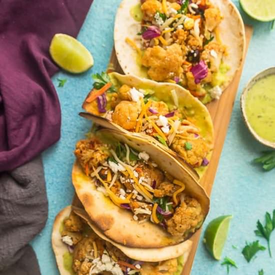 Roasted Cauliflower Tacos