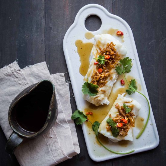 Steamed fish with preserved radish