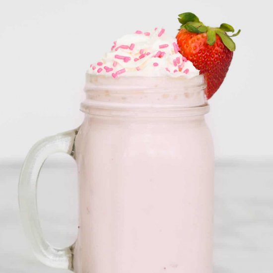 The Best Strawberry Milkshake