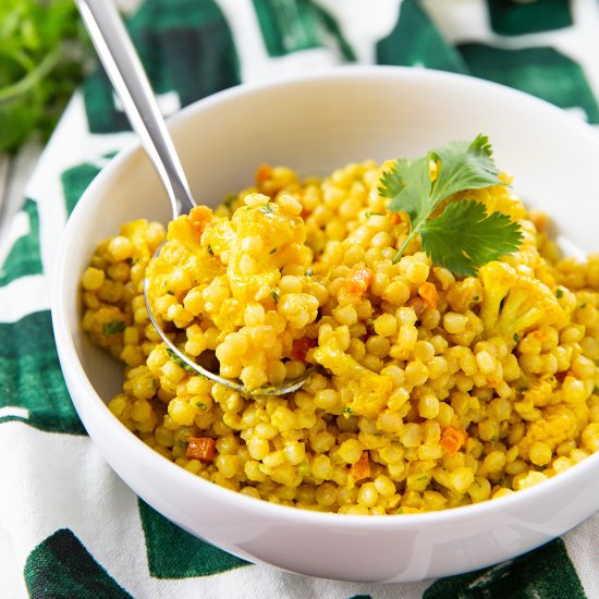 Curried Couscous with Cauliflower