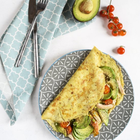 Low Carb Stuffed Omelette