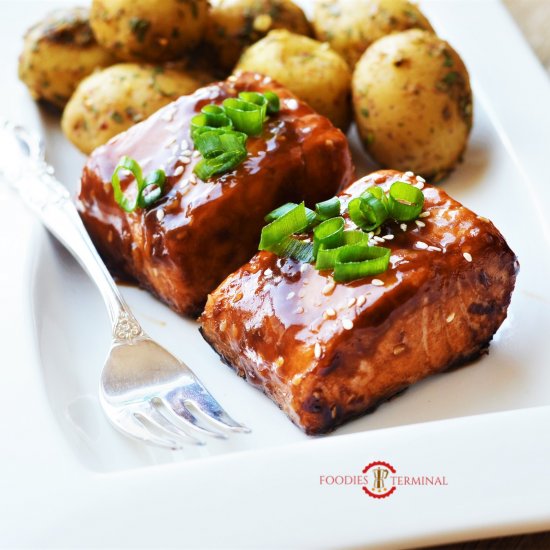 Teriyaki Salmon Steaks!