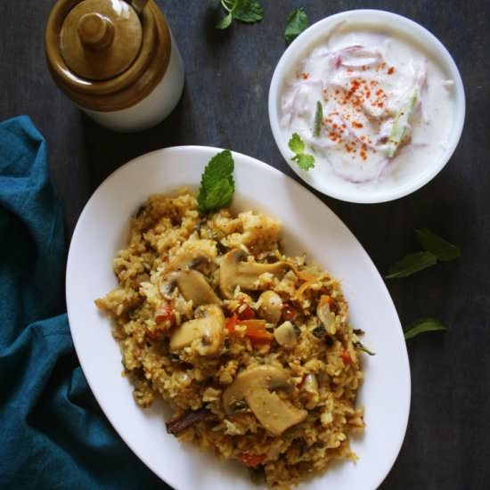 Mushroom Biryani