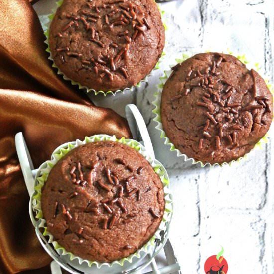 Wholewheat Double Chocolate Muffins