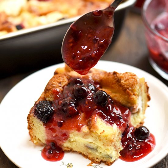 Mixed Berry French Toast Bake