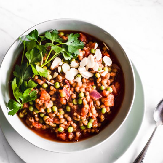 5-Minute Tomato Lentil Stew