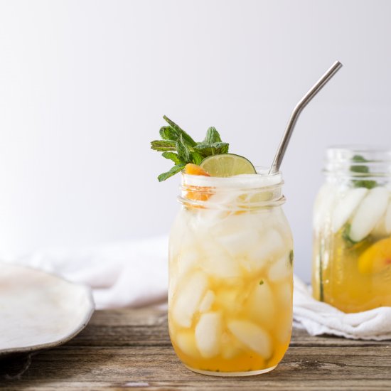 Peach Tea Bourbon Smash