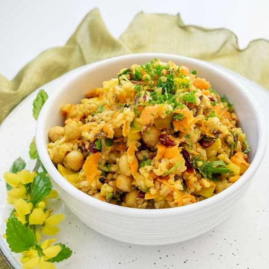 Moroccan Chickpea and Rice Salad