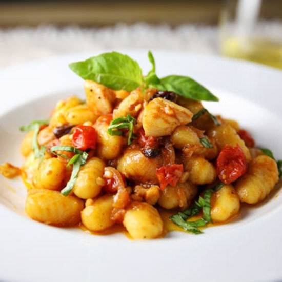 Gnocchi with Baccala’ Alla Romana