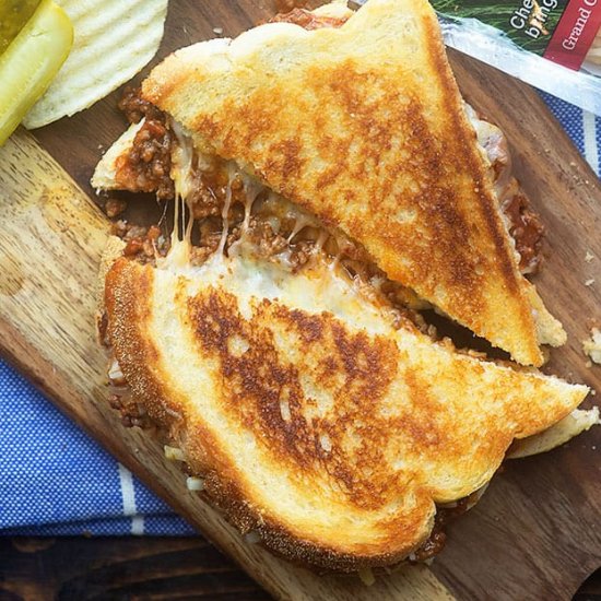 SLOPPY JOE GRILLED CHEESE