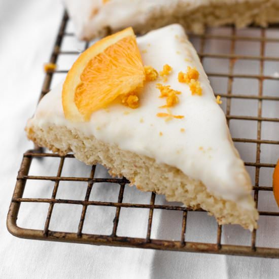 Low-Carb Glazed Orange Scones