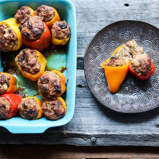 Pork Stuffed Spring Peppers