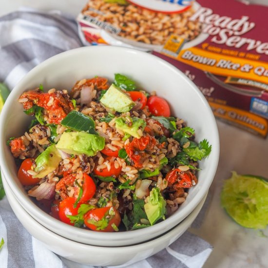 Vegan Guacamole Rice Salad