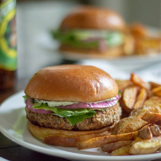 White Bean Burgers with Bulgur