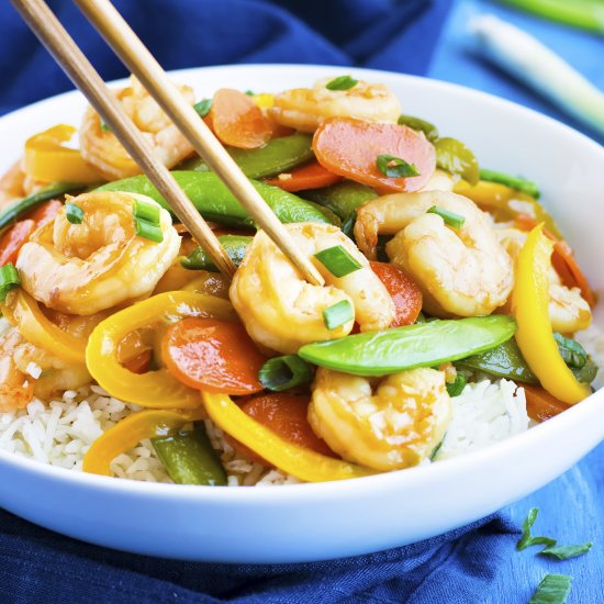 Quick Teriyaki Shrimp Stir-Fry