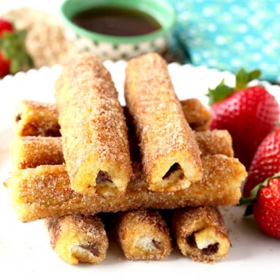 Nutella French Toast Roll-Ups