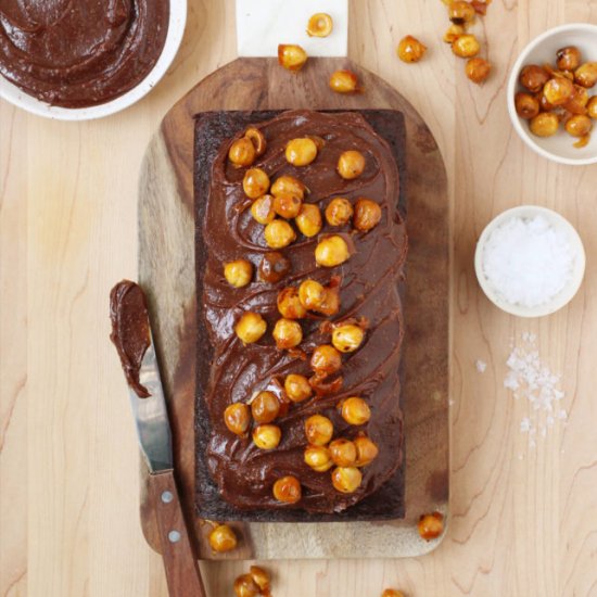 Chocolate Loaf Cake with Gianduja