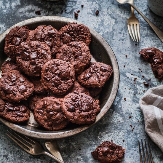 Vegan Double Choc Peanut Cookie