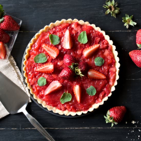 Easy strawberry tart