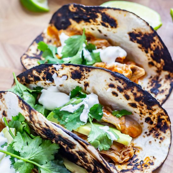 Pressure Cooker Chicken Tacos