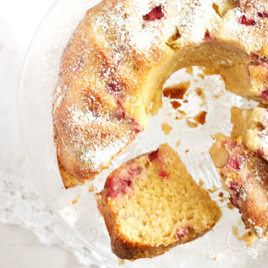 Strawberry Rhubarb Cake