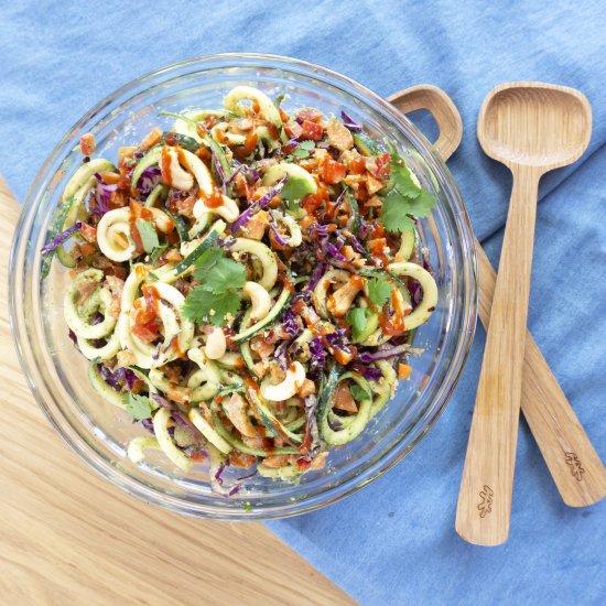 Zoodle Salad with Creamy Dressing