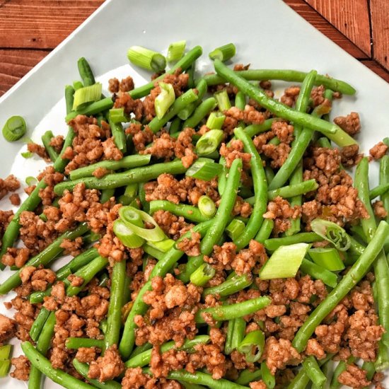 Green Beans with Char Siu Pork