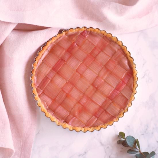 Woven Rhubarb Tart