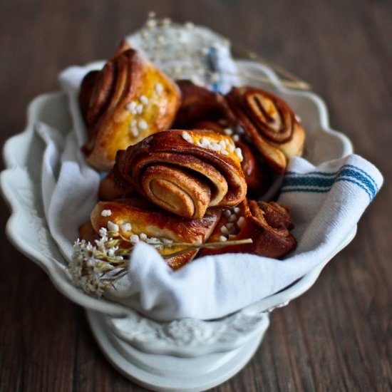 Finnish Cinnamon Cardamom Buns