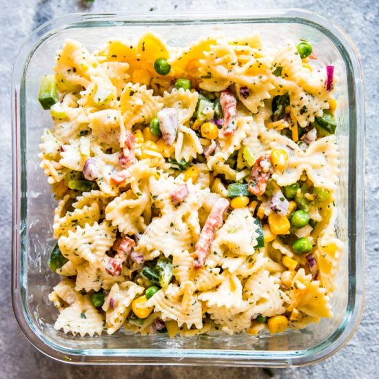 Bacon Ranch Pasta Salad