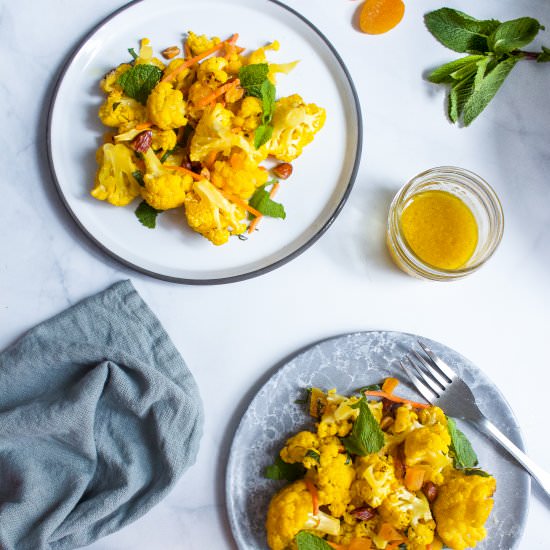 Roasted Cauliflower Orange Salad