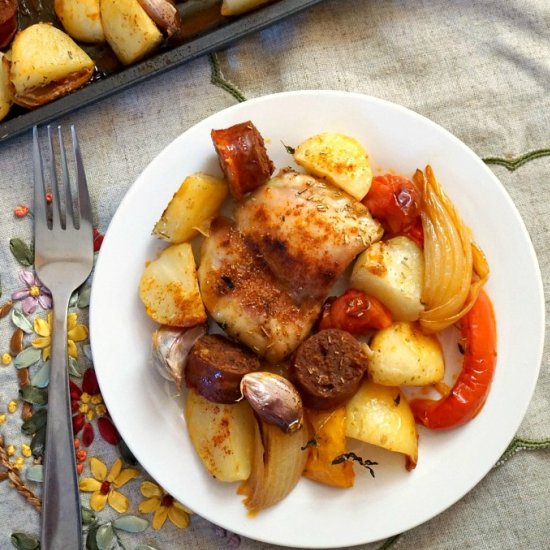 Spanish Chicken with Chorizo