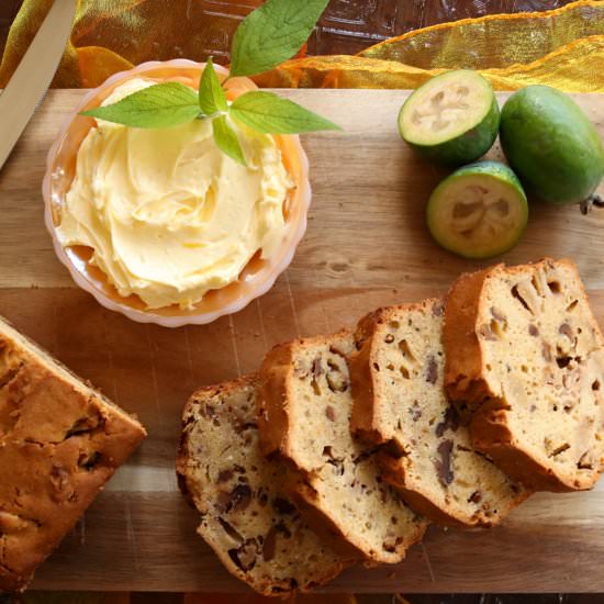 Feijoa & Walnut Gingerbread Loaf