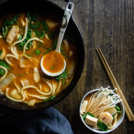 Korean Seafood Noodle Stew