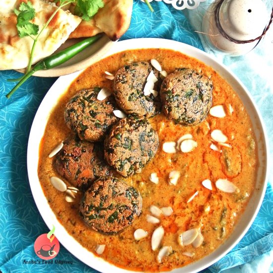 Shahi Palak Paneer Kofta Curry