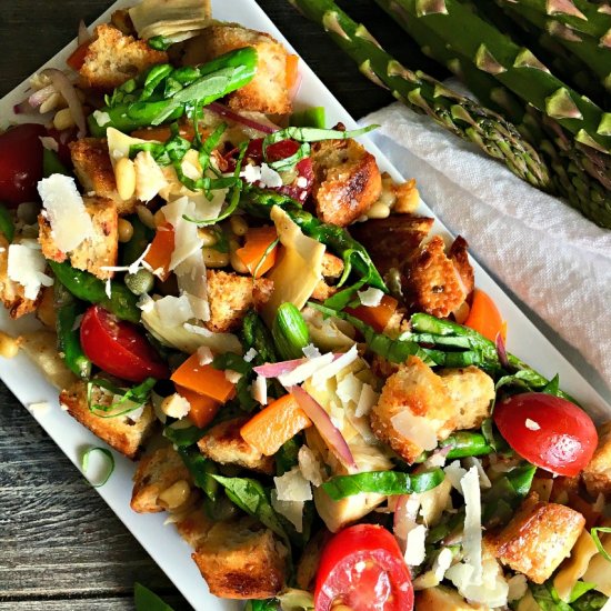 Spring Panzanella Salad