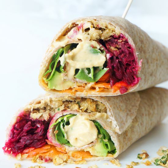 VEGAN RAINBOW FALAFEL WRAP