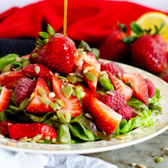 Red Berry Molasses Ginger Salad