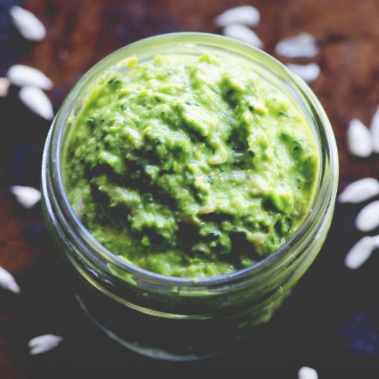 Sunny Spring Pea Basil Vegan Pesto