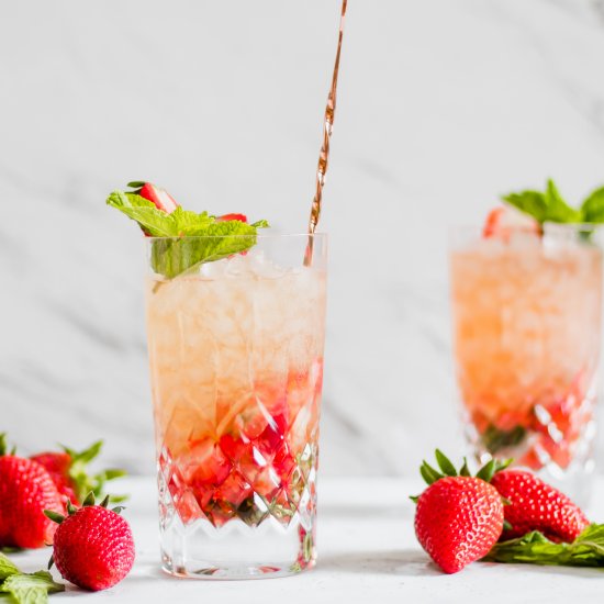 Strawberry Mint Juleps