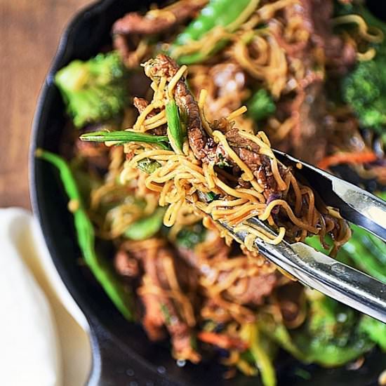 Beef Stir Fry with Noodles