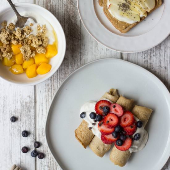 Plant-Based Breakfasts, Four Ways