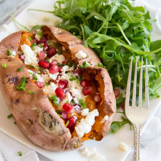 Loaded Sweet Potatoes