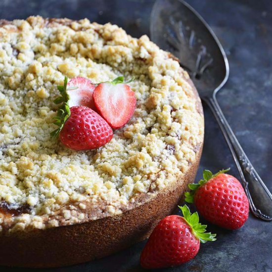 Strawberry Streusel Coffee Cake