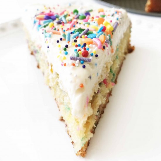 Skinny Funfetti Cake