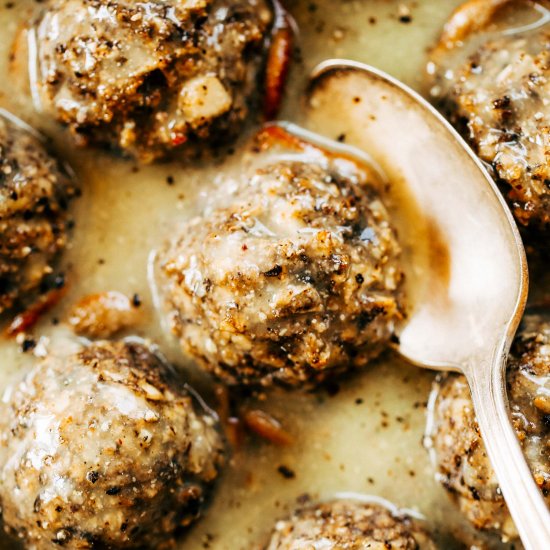 meatless cauliflower meatballs