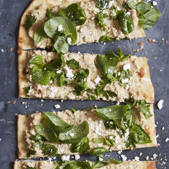 Eggplant and Herb Flatbread