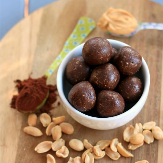 Chocolate Peanut Butter Bliss Balls