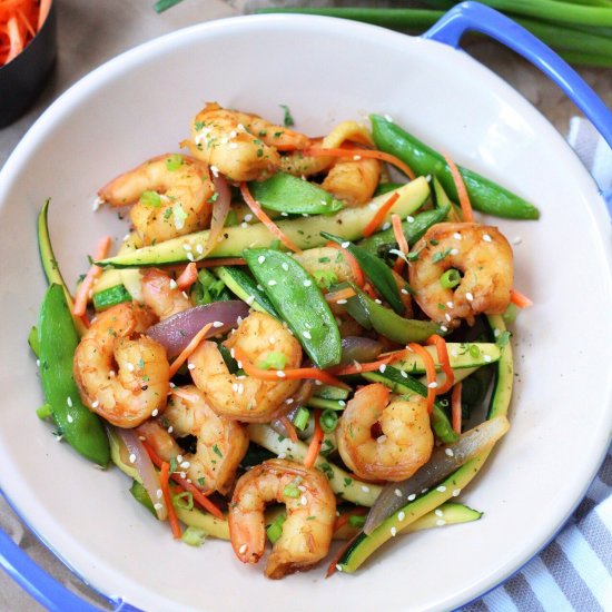 One Pan Shrimp Stir Fry